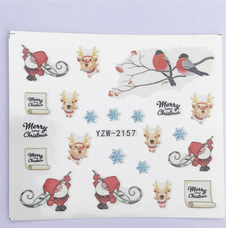 Christmas Water Transfer Nail Stickers