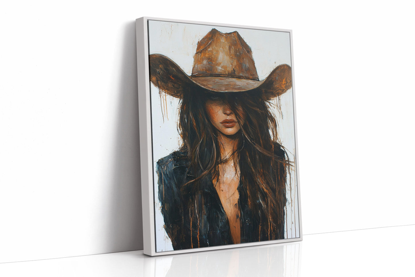 Whiskey Dust – Kühner Western-Cowgirl-Druck