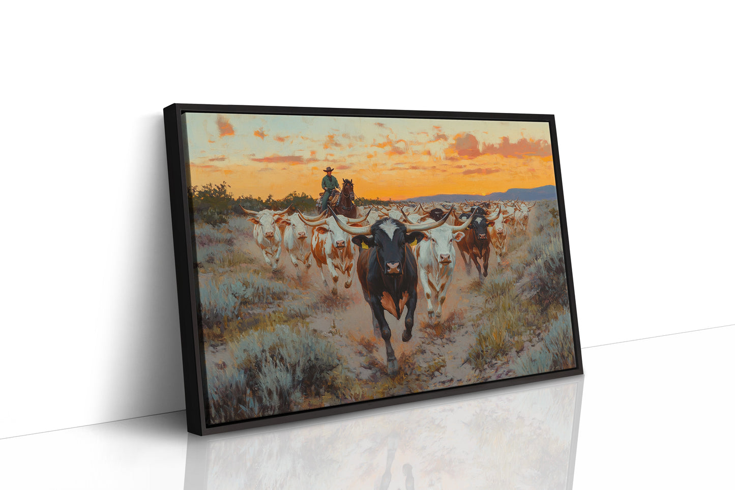 Longhorn Drive au coucher du soleil