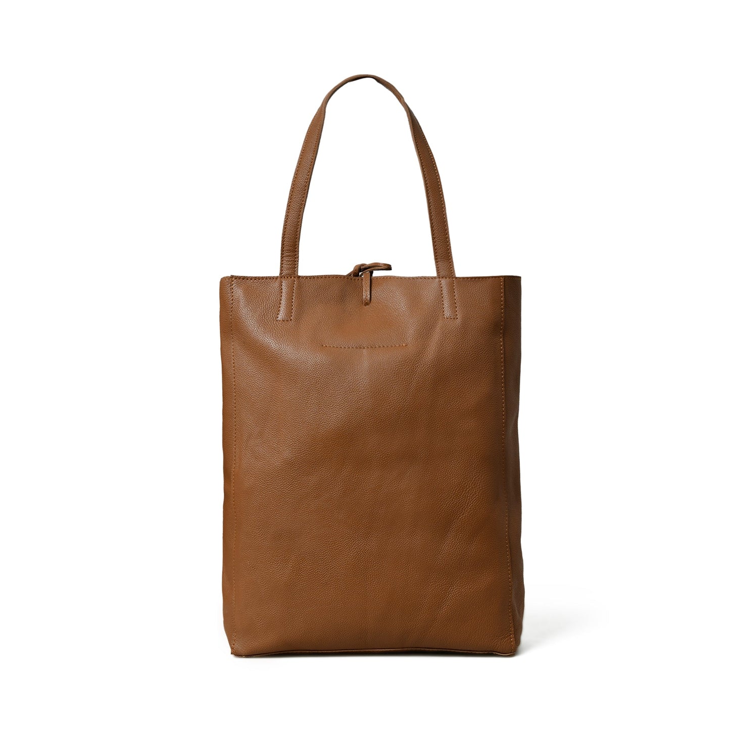 Sac cabas en cuir Café Chic pour femmes