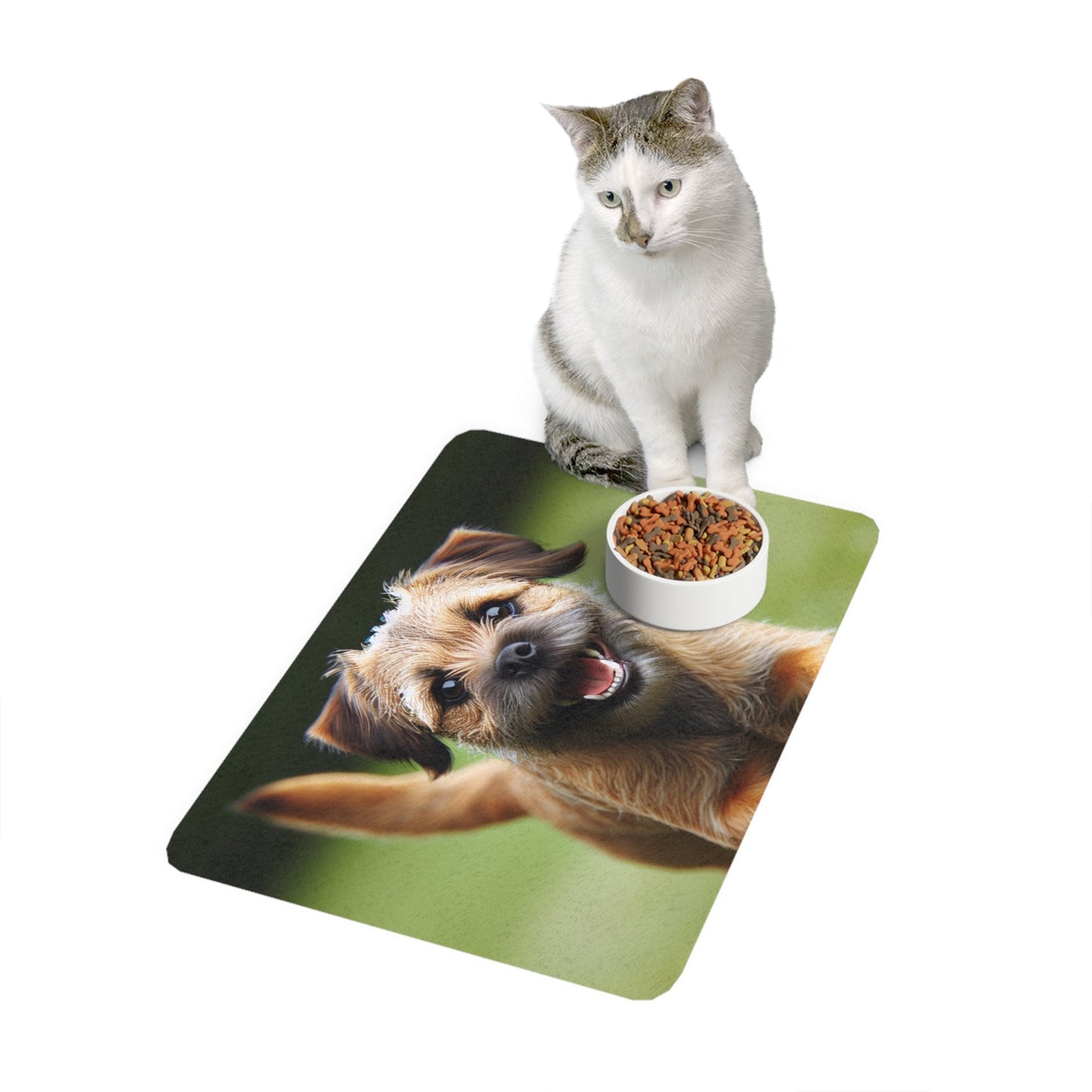 Tapis antidérapant pour animaux de compagnie – Tapis d'alimentation étanche pour chiens