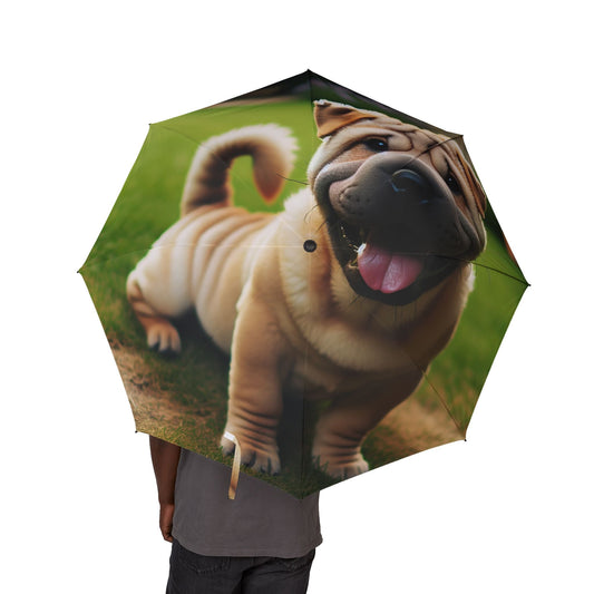48" Semi-Automatic Umbrella – Windproof Large Travel Rain Umbrella