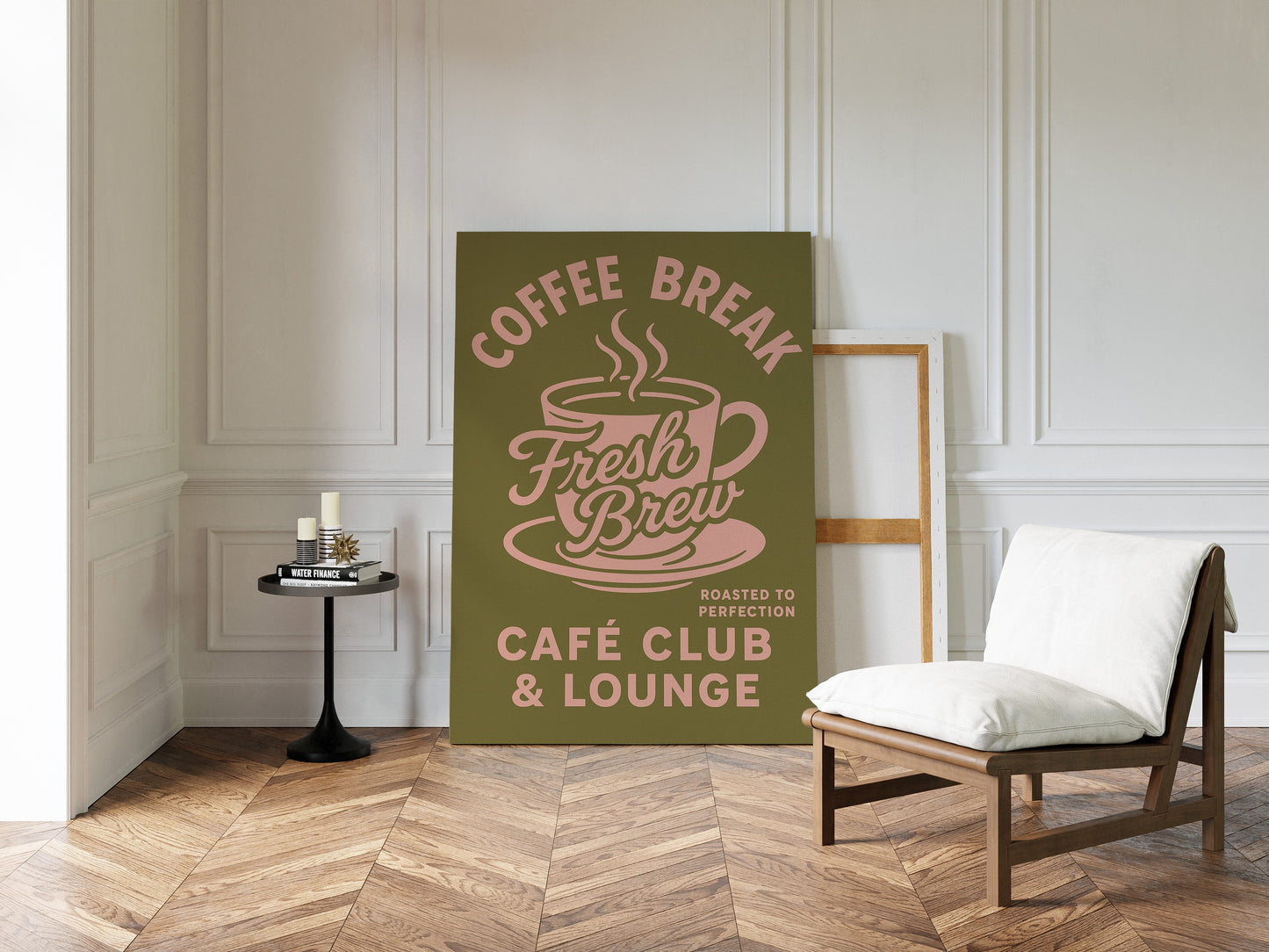 Affiche Rétro Café Fraîchement Préparé
