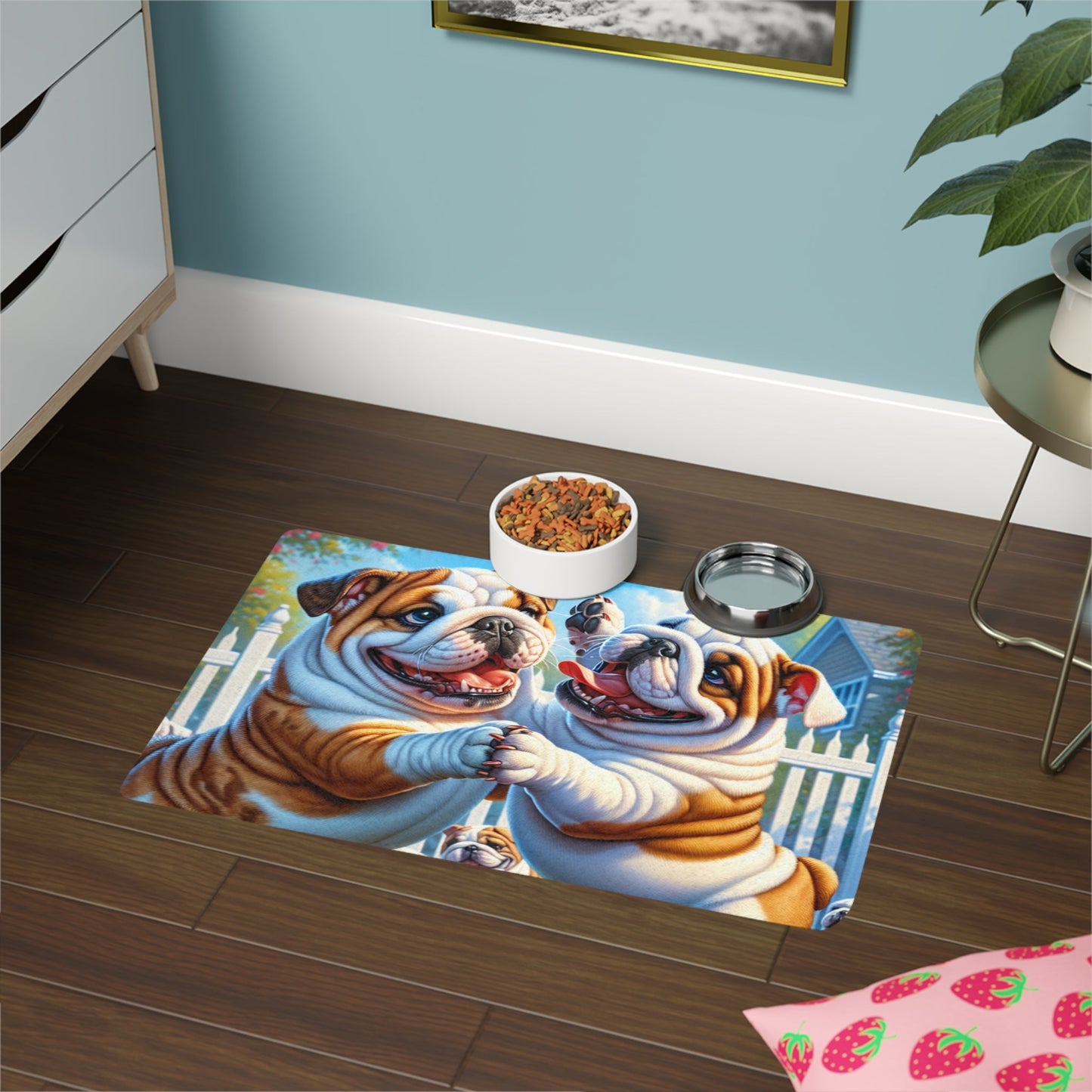 Tapis antidérapant pour animaux de compagnie – Tapis d'alimentation étanche pour chiens