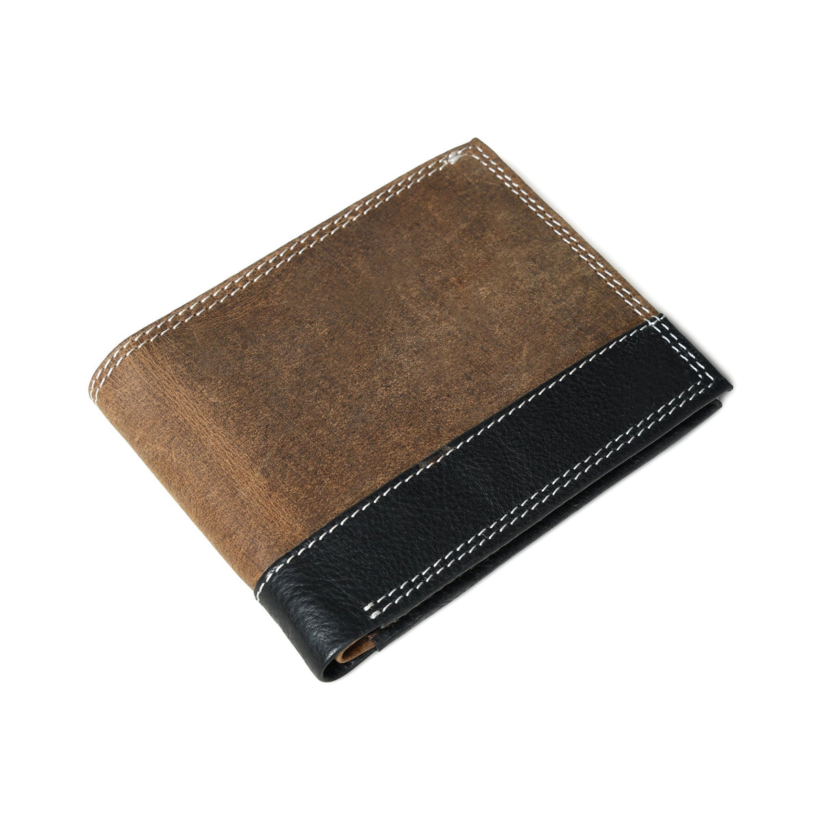 Bifold-Geldbörse für Herren in Kontrastfarben