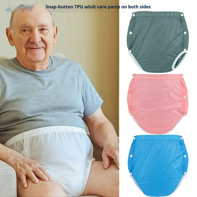 Double-side Snap-button TPU Waterproof Diaper Pants