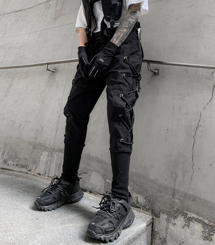 K890 Pantalons de jogging Ninja sombres