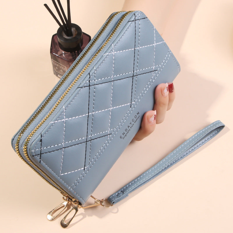 Women's Double Zipper Wallet Long Large Capacity
