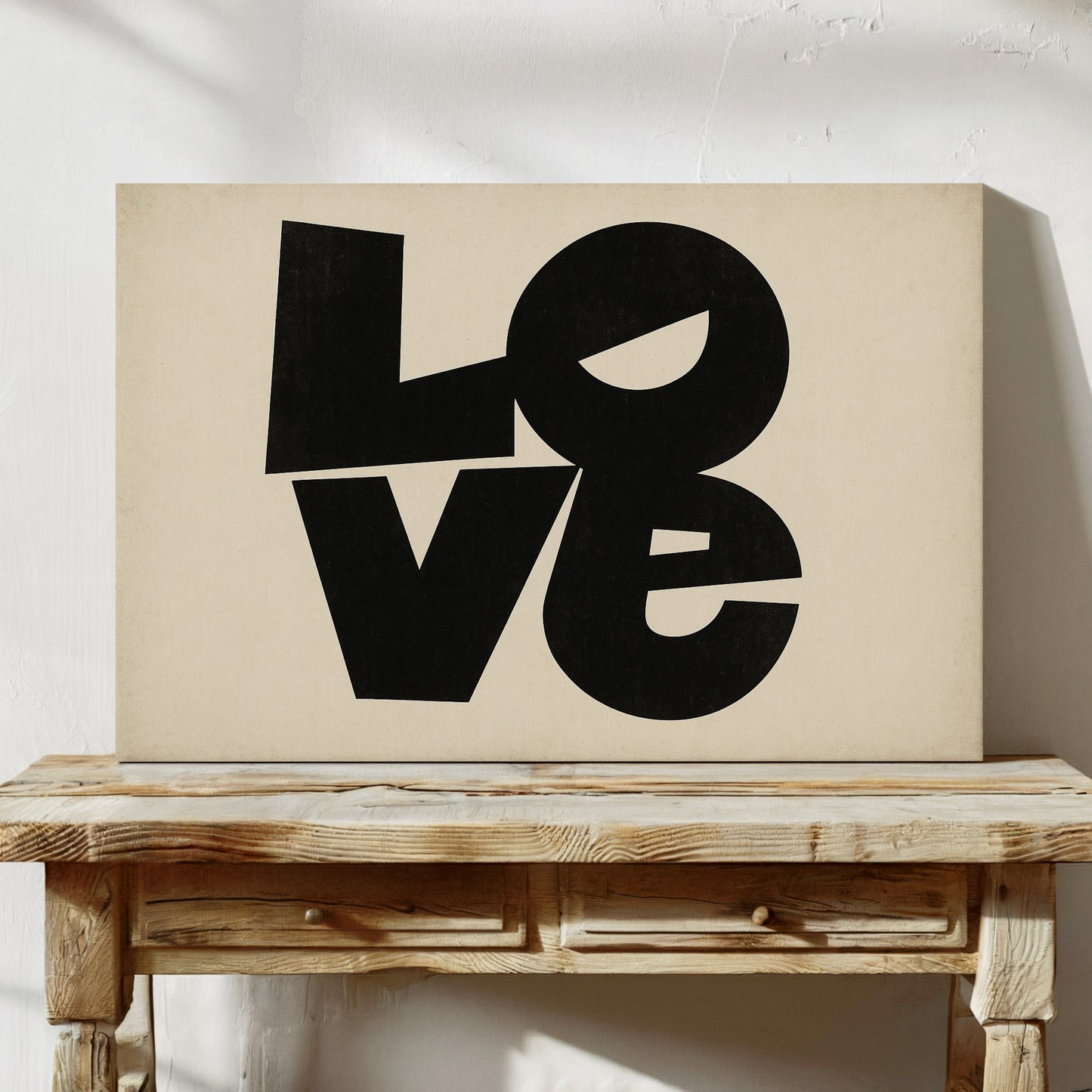 Impression typographique moderne LOVE