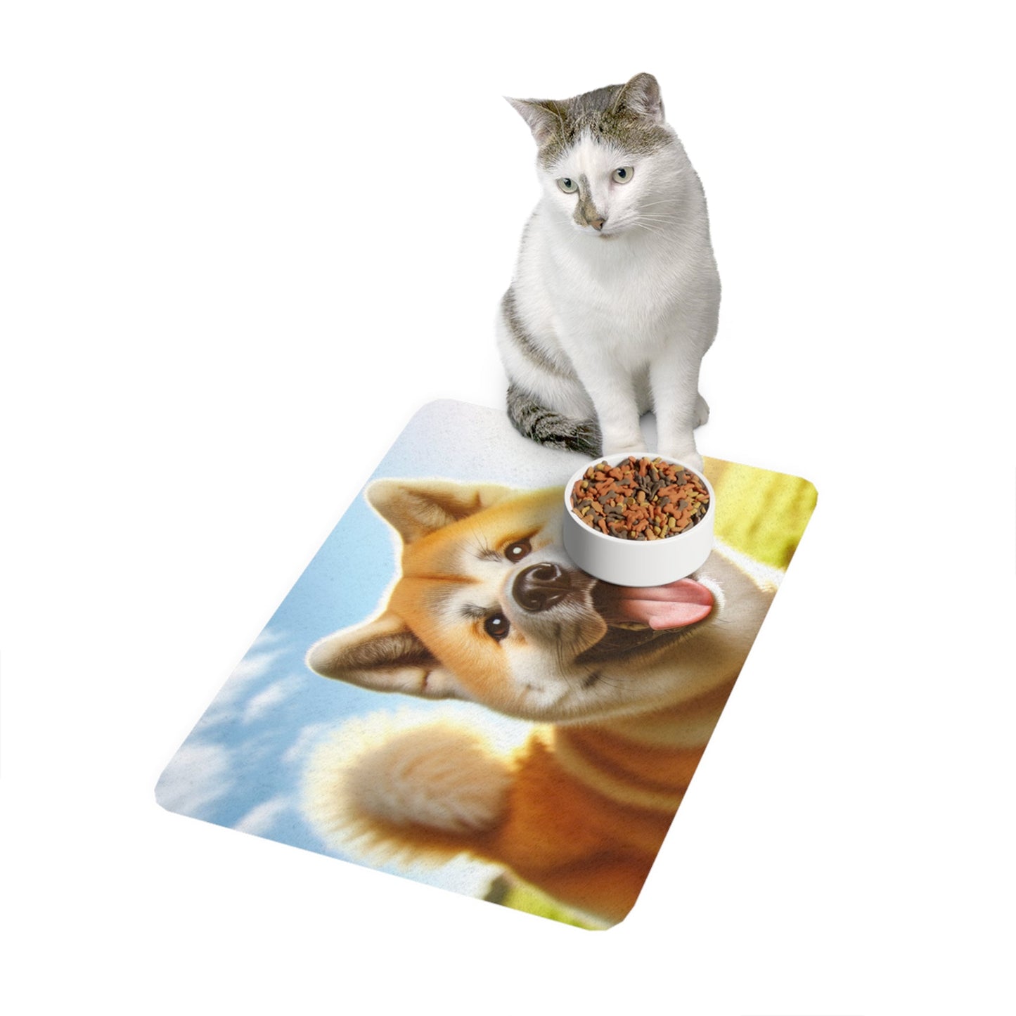 Tapis antidérapant pour animaux de compagnie – Tapis d'alimentation étanche pour chiens