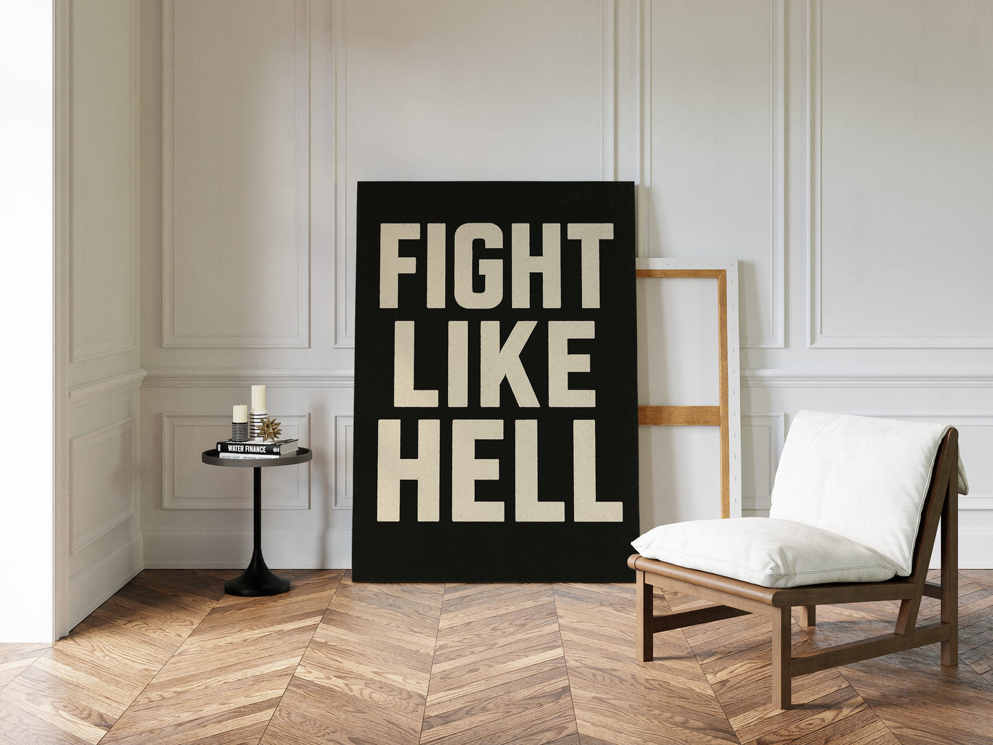Affiche audacieuse "Bats-toi comme en enfer"