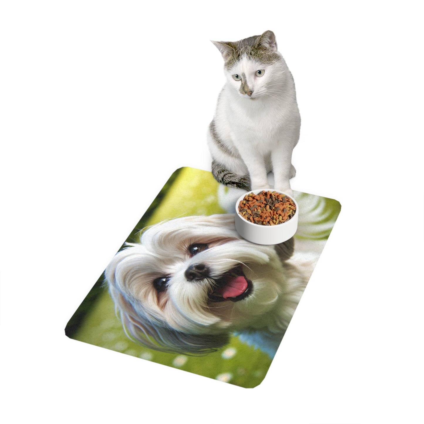Tapis antidérapant pour animaux de compagnie – Tapis d'alimentation étanche pour chiens