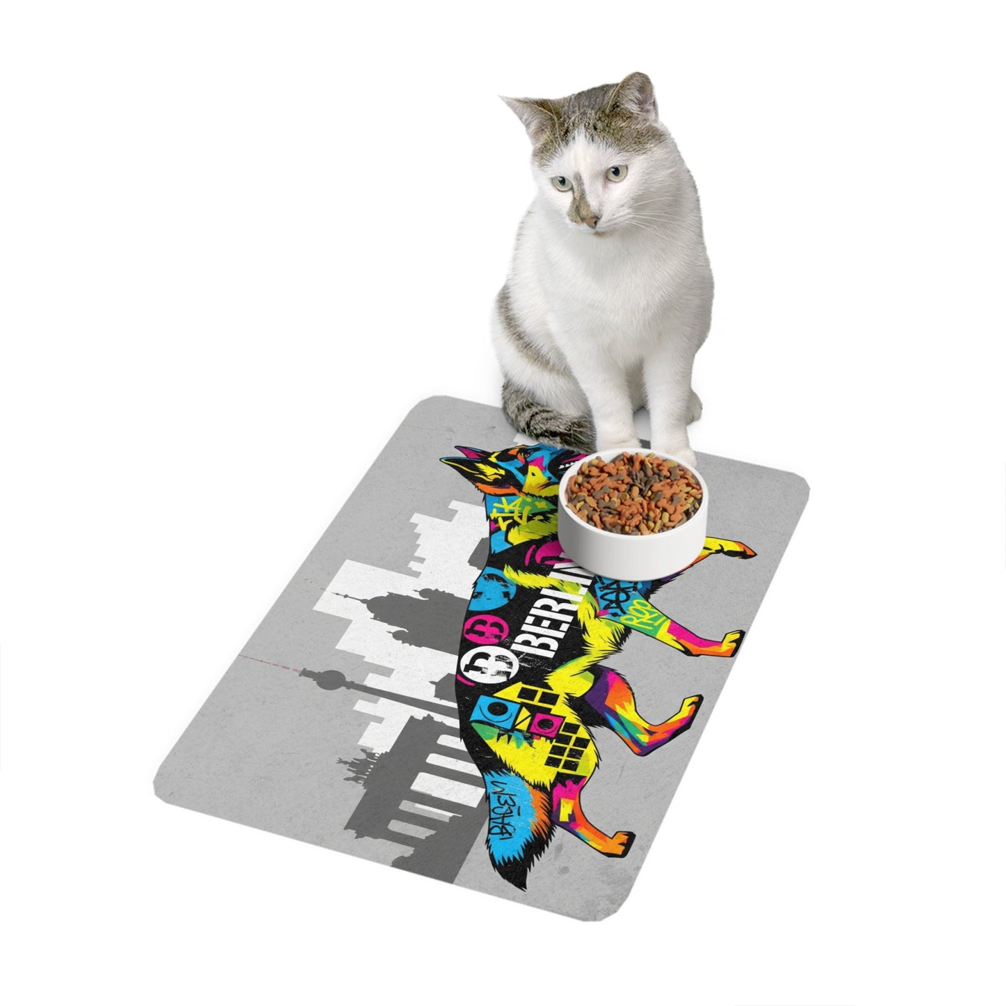 Tapis antidérapant pour animaux de compagnie – Tapis d'alimentation étanche pour chiens