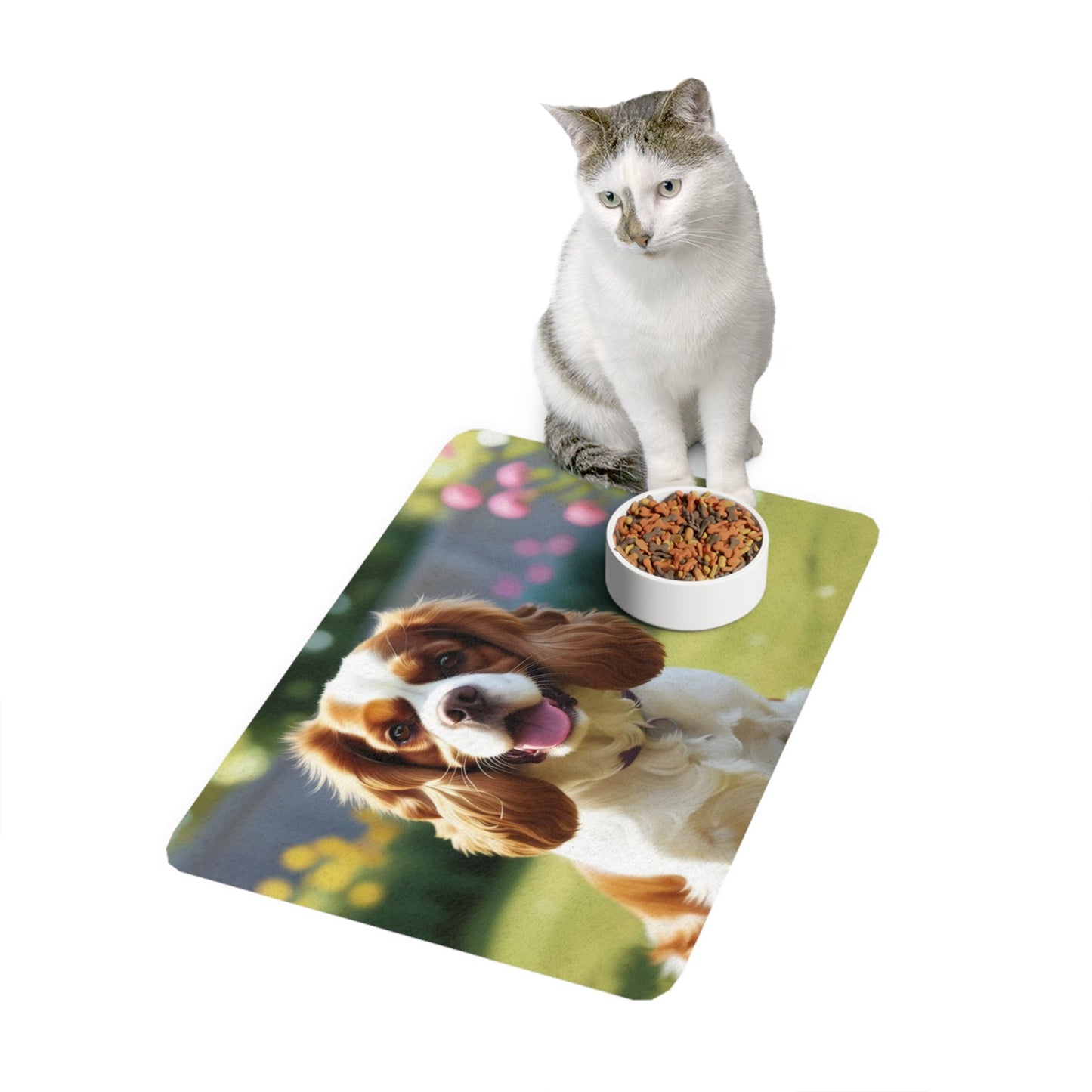 Tapis antidérapant pour animaux de compagnie – Tapis d'alimentation étanche pour chiens