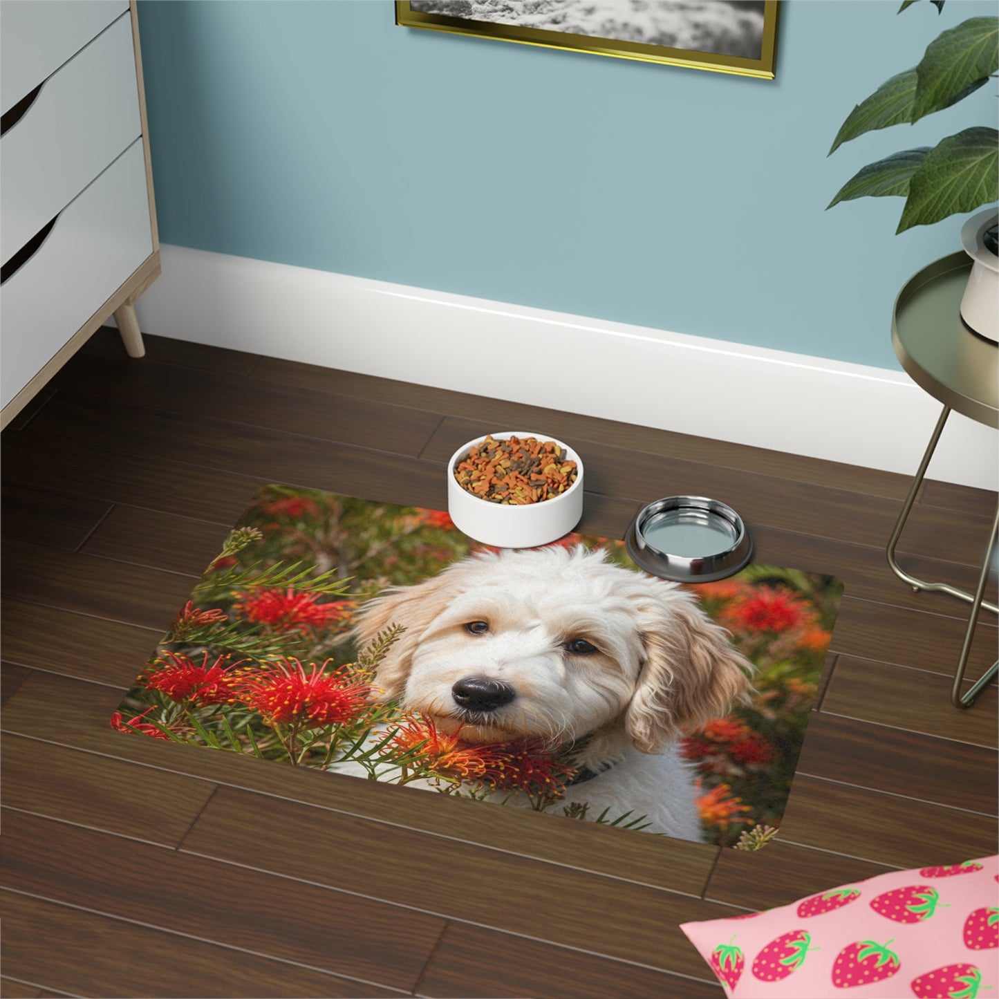 Tapis antidérapant pour animaux de compagnie – Tapis d'alimentation étanche pour chiens