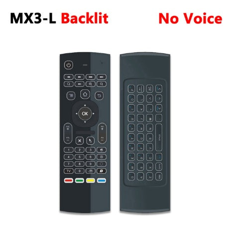 MX3 MX3-L Backlit Air Mouse T3 Smart Voice Remote Control 2.4G RF Wireless Keyboard For X96 mini KM9 A95X H96 MAX Android TV Box