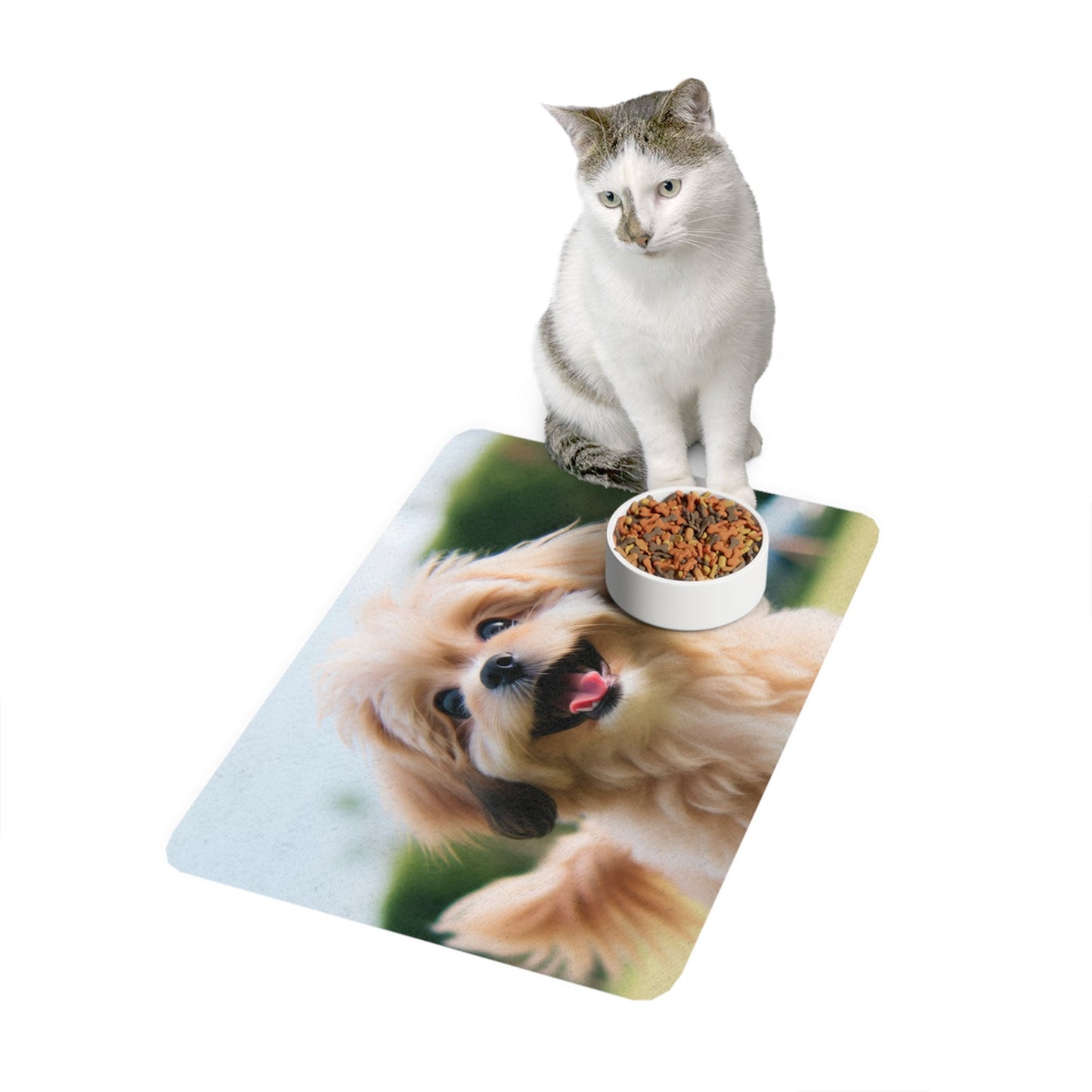 Tapis antidérapant pour animaux de compagnie – Tapis d'alimentation étanche pour chiens