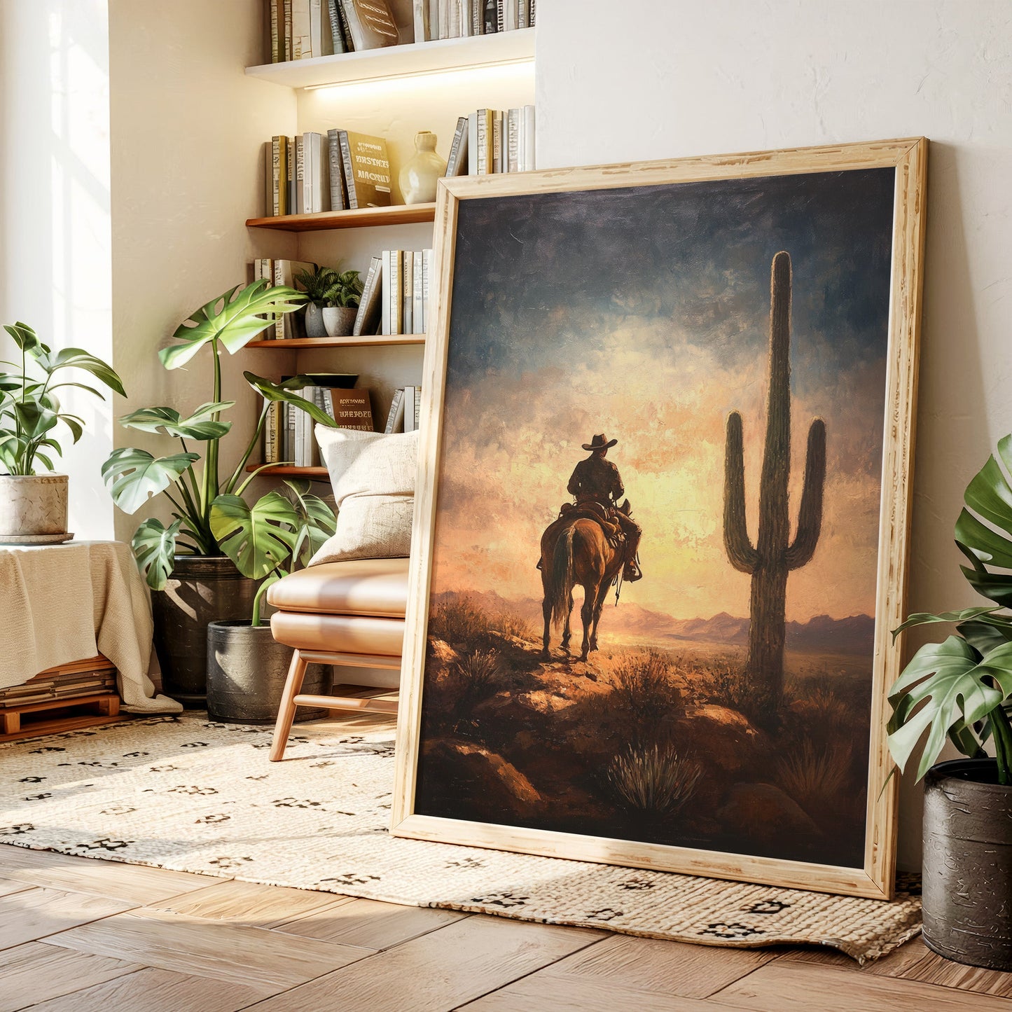 Cowboy Horizon au lever du soleil