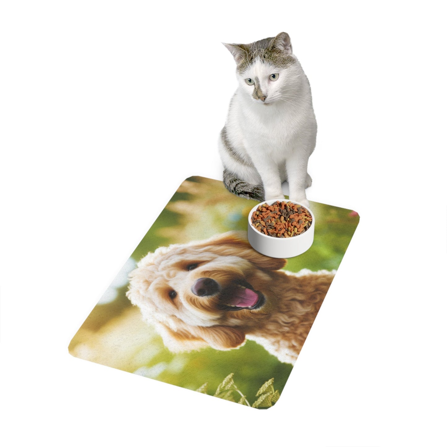 Tapis antidérapant pour animaux de compagnie – Tapis d'alimentation étanche pour chiens