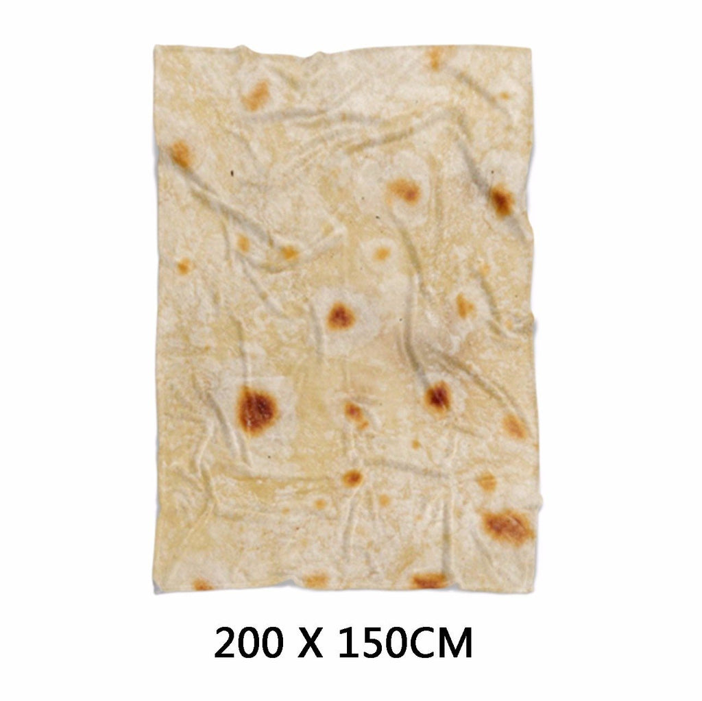 Flannel Burrito Blanket 280GSM Round Travel Throw
