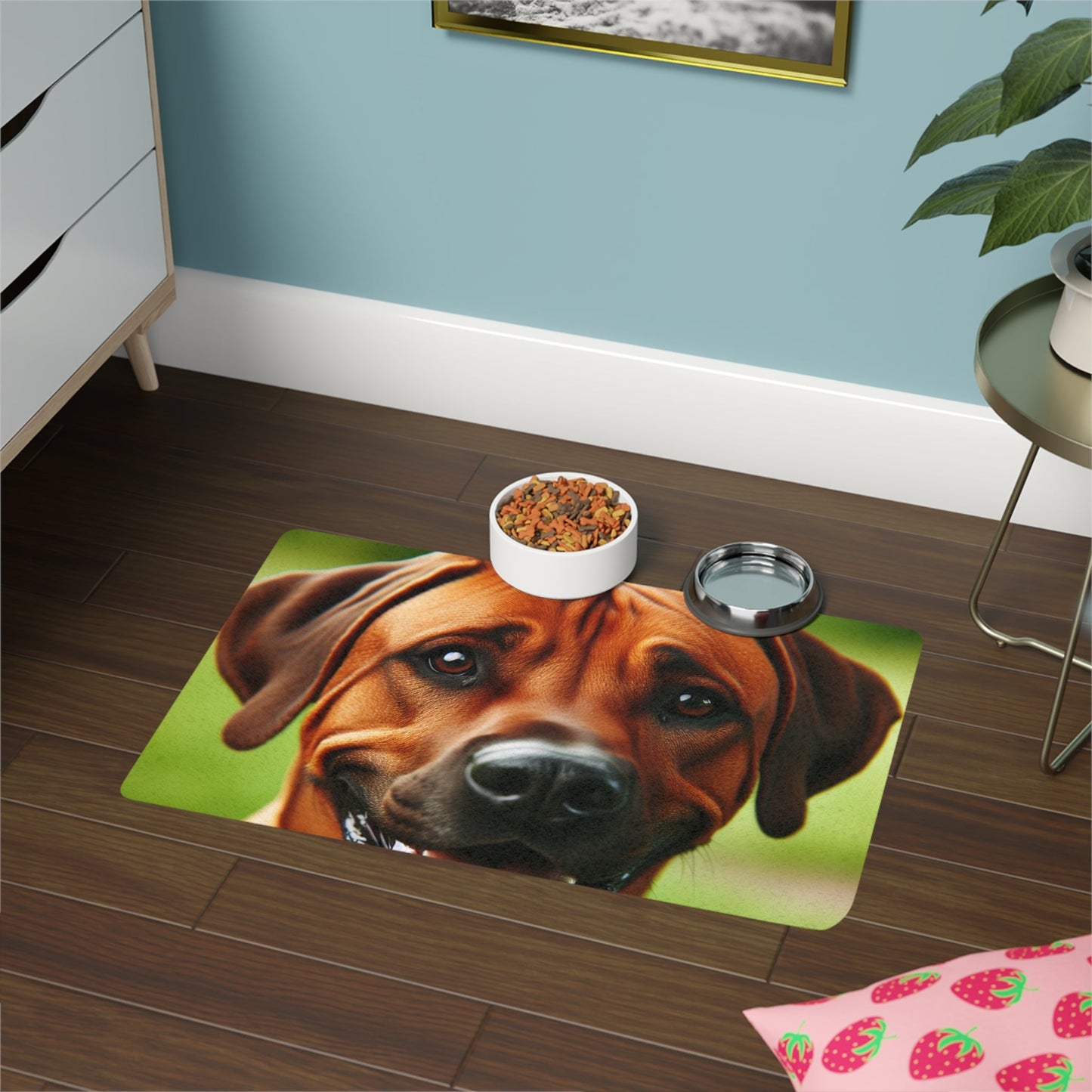 Tapis antidérapant pour animaux de compagnie – Tapis d'alimentation étanche pour chiens