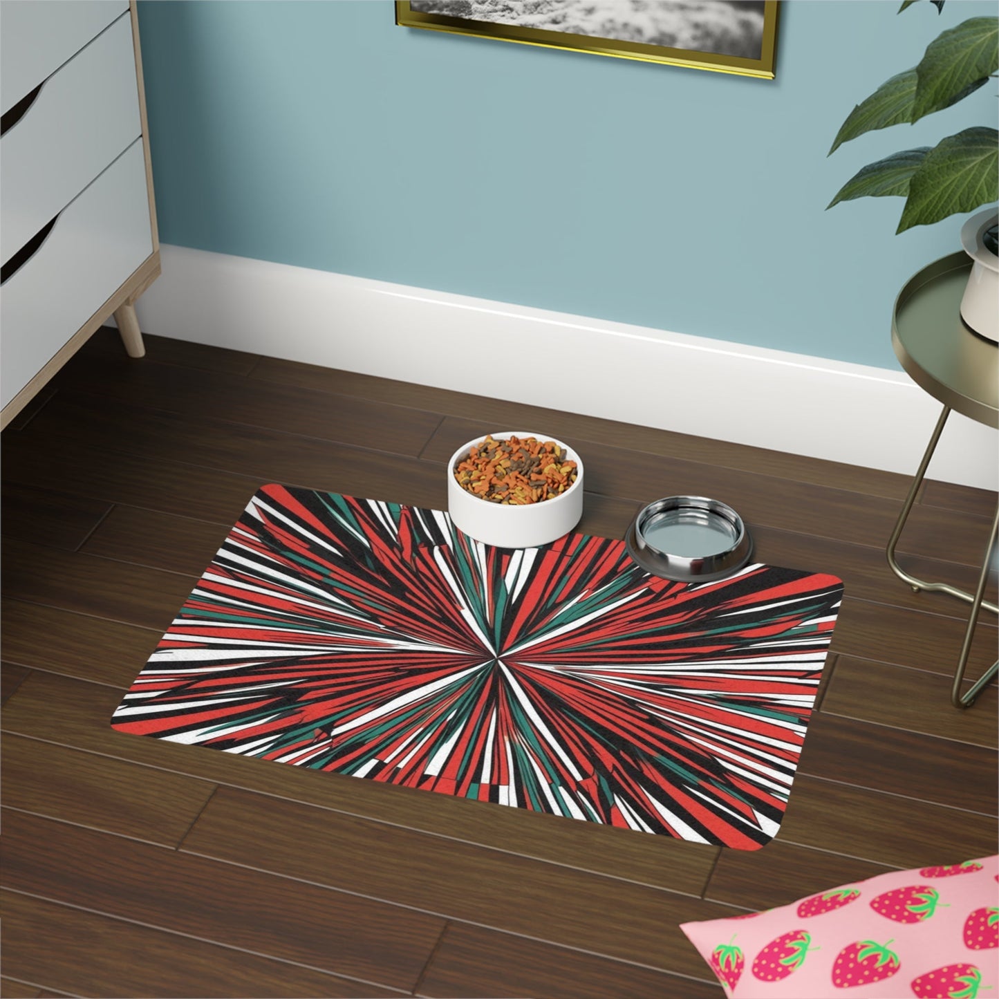 Tapis antidérapant pour animaux de compagnie – Tapis d'alimentation étanche pour chiens