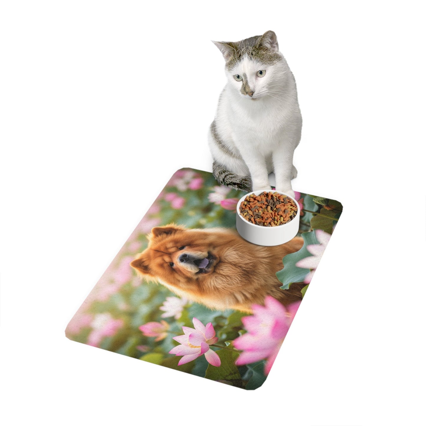 Tapis antidérapant pour animaux de compagnie – Tapis d'alimentation étanche pour chiens