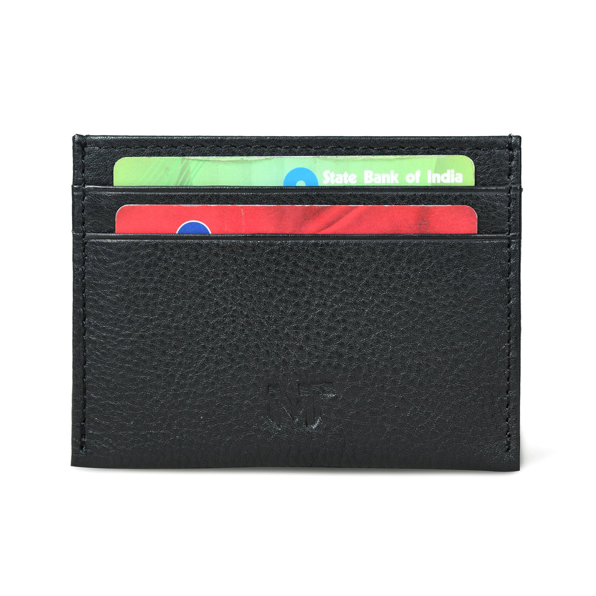 Minimalistisches Kartenetui in Schwarz