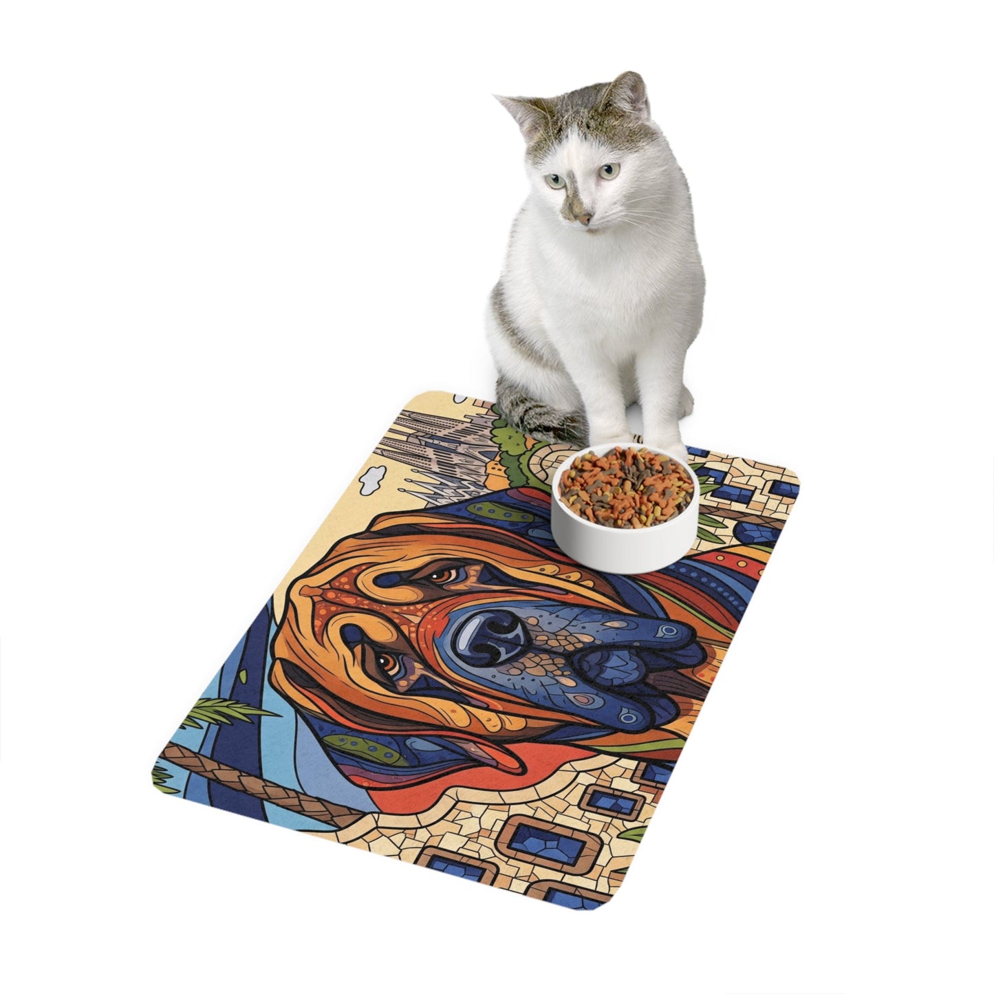 Non-Slip Pet Food Mat – Waterproof Feeding Mat for Dogs