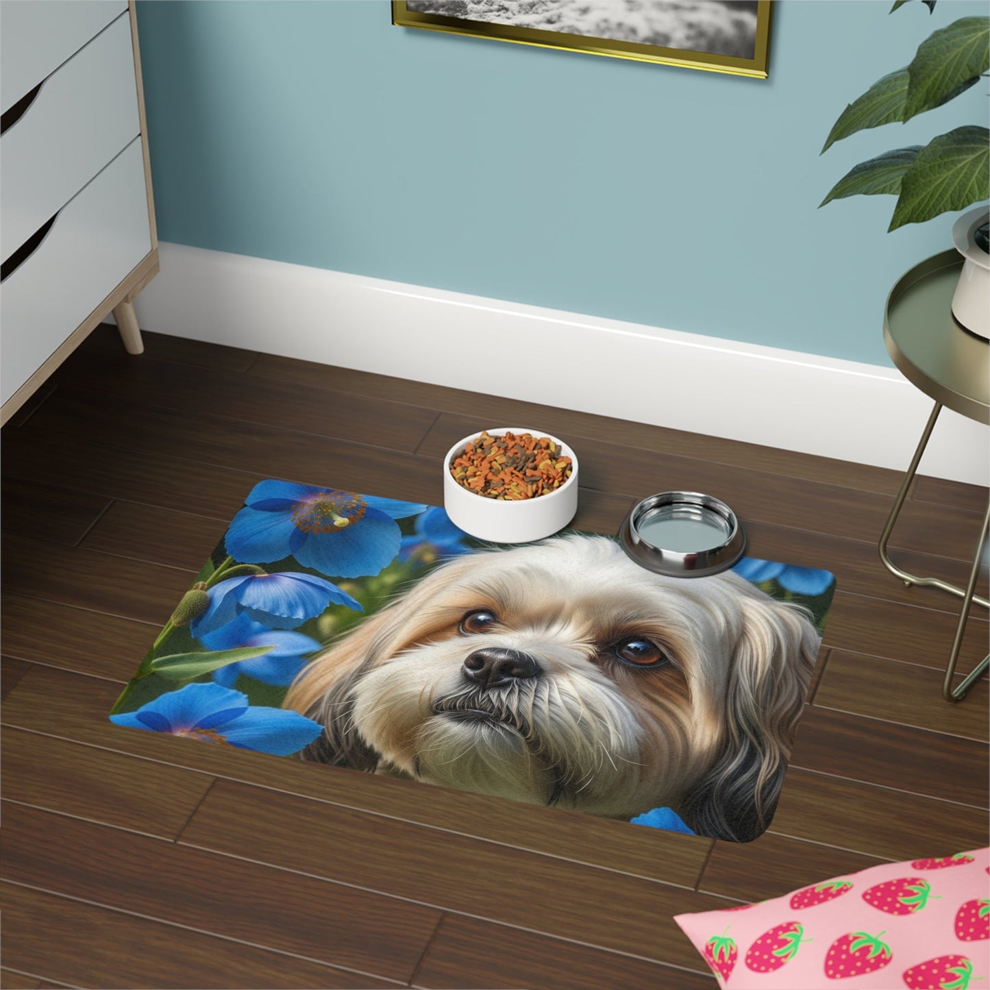Tapis d'alimentation antidérapant pour animaux de compagnie – Tapis étanche pour chiens