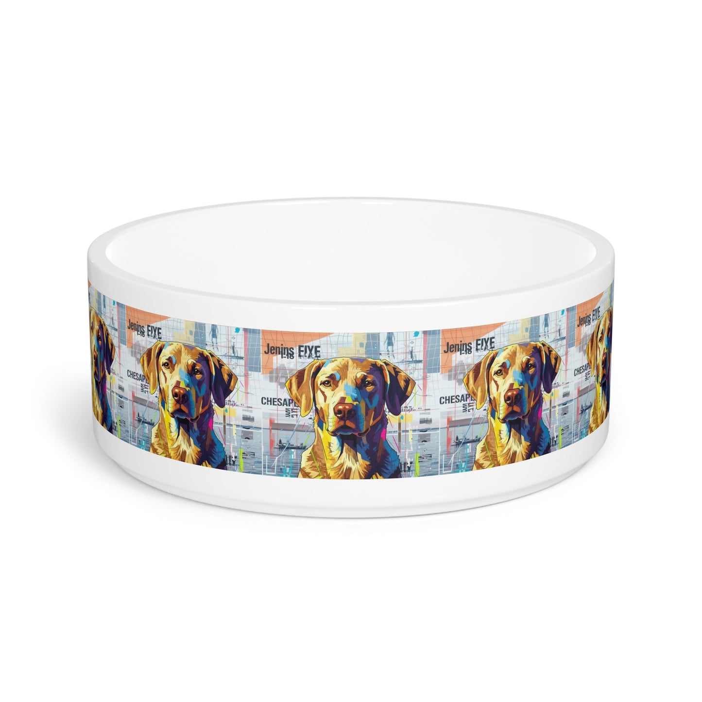 Ceramic Pet Bowl – 16 oz Dog Feeding Bowl