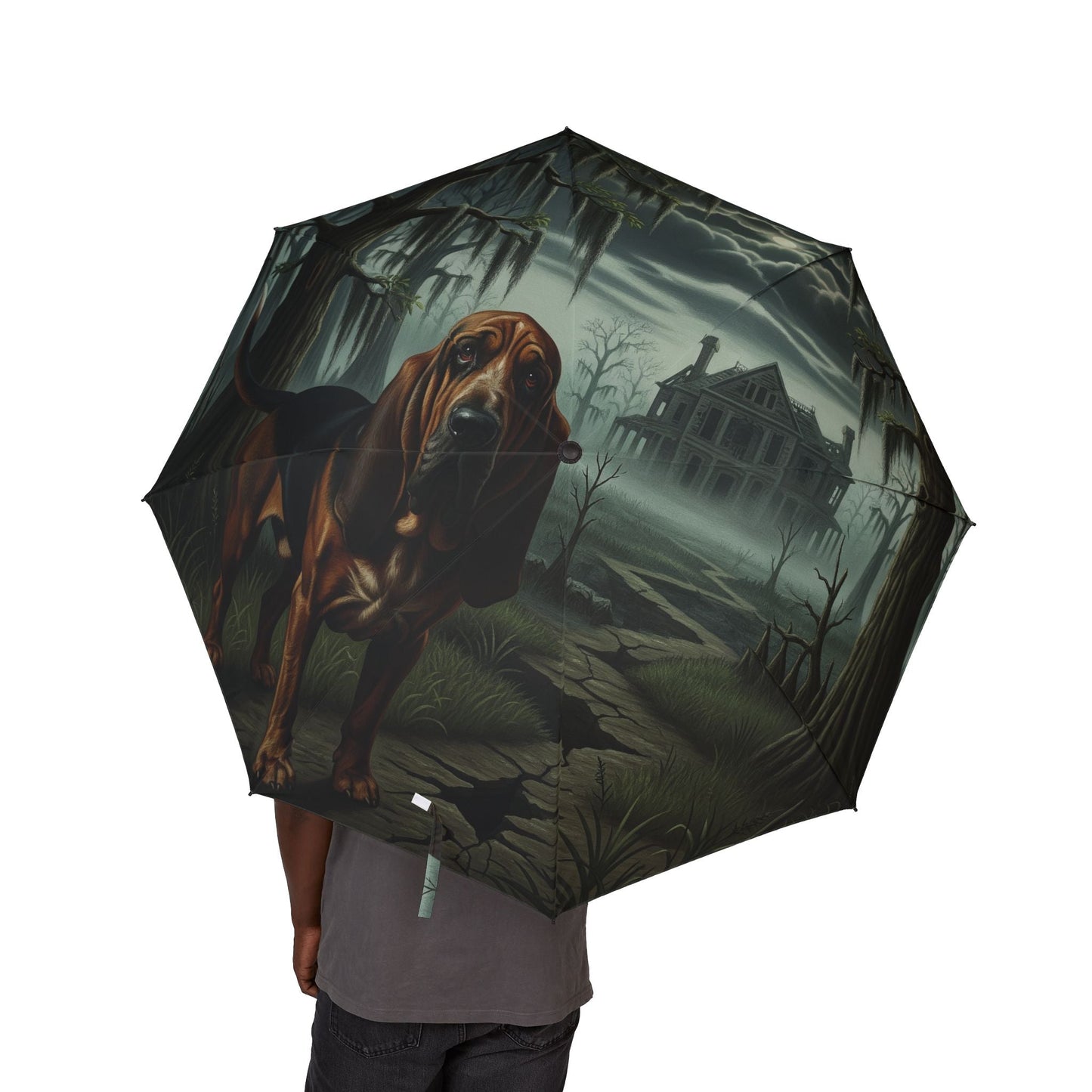 48" Semi-Automatic Umbrella – Windproof Large Travel Rain Umbrella