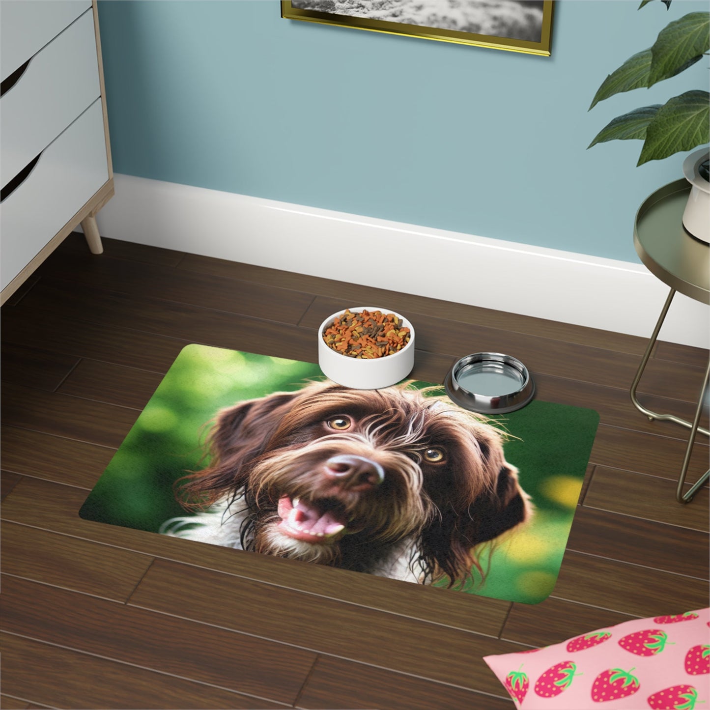 Tapis antidérapant pour animaux de compagnie – Tapis d'alimentation étanche pour chiens