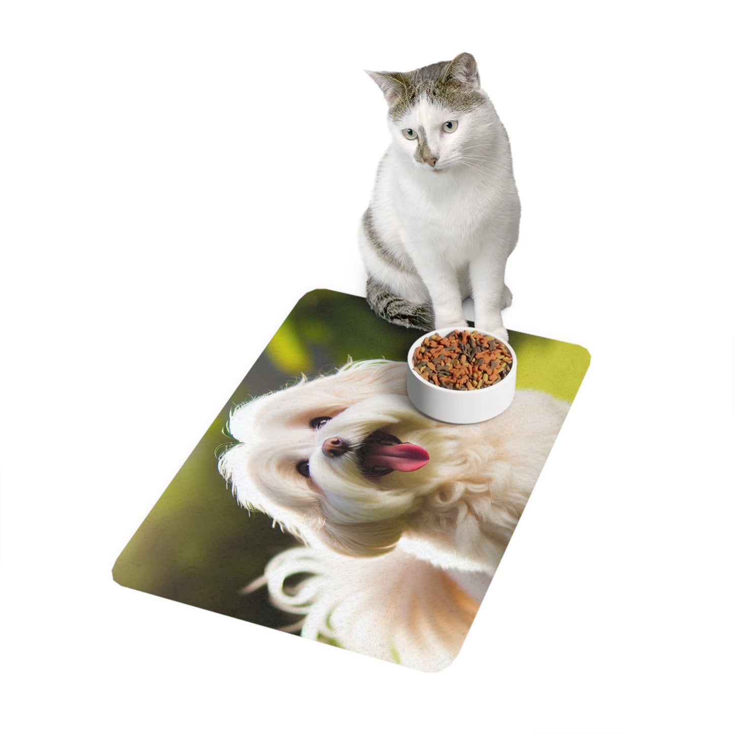 Tapis antidérapant pour animaux de compagnie – Tapis d'alimentation étanche pour chiens