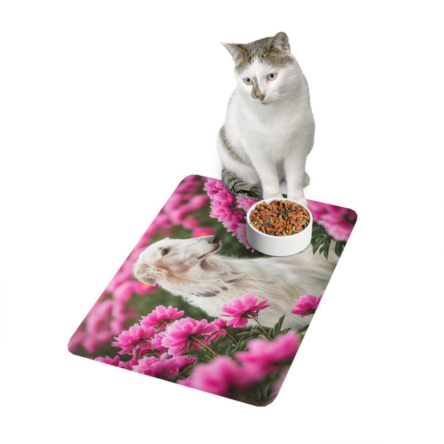 Tapis antidérapant pour animaux de compagnie – Tapis d'alimentation étanche pour chiens