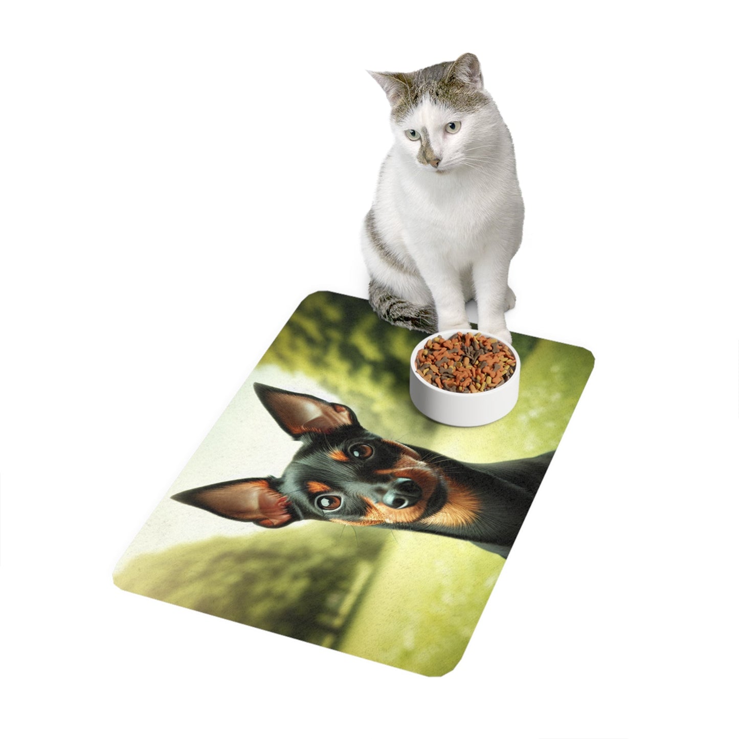 Tapis antidérapant pour animaux de compagnie – Tapis d'alimentation étanche pour chiens