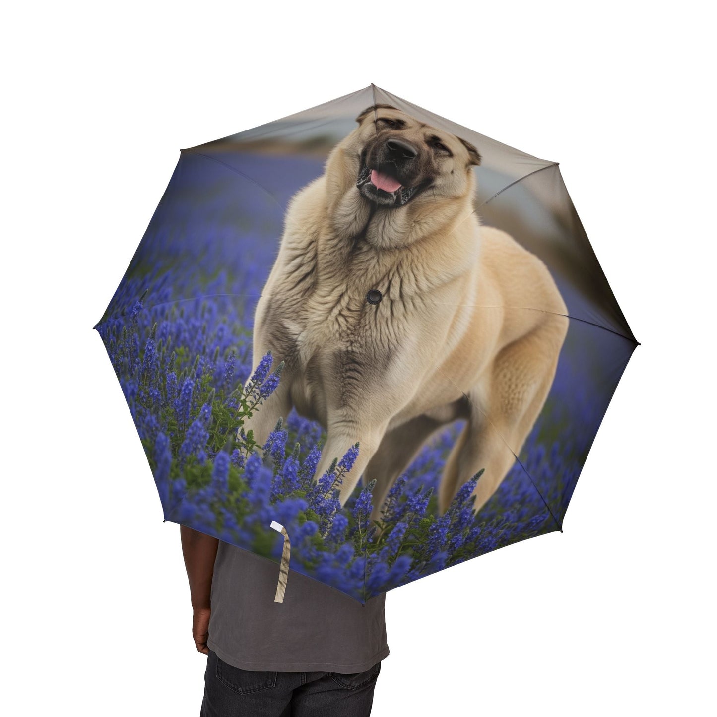 Parapluie semi-automatique 48" – Grand parapluie de voyage coupe-vent