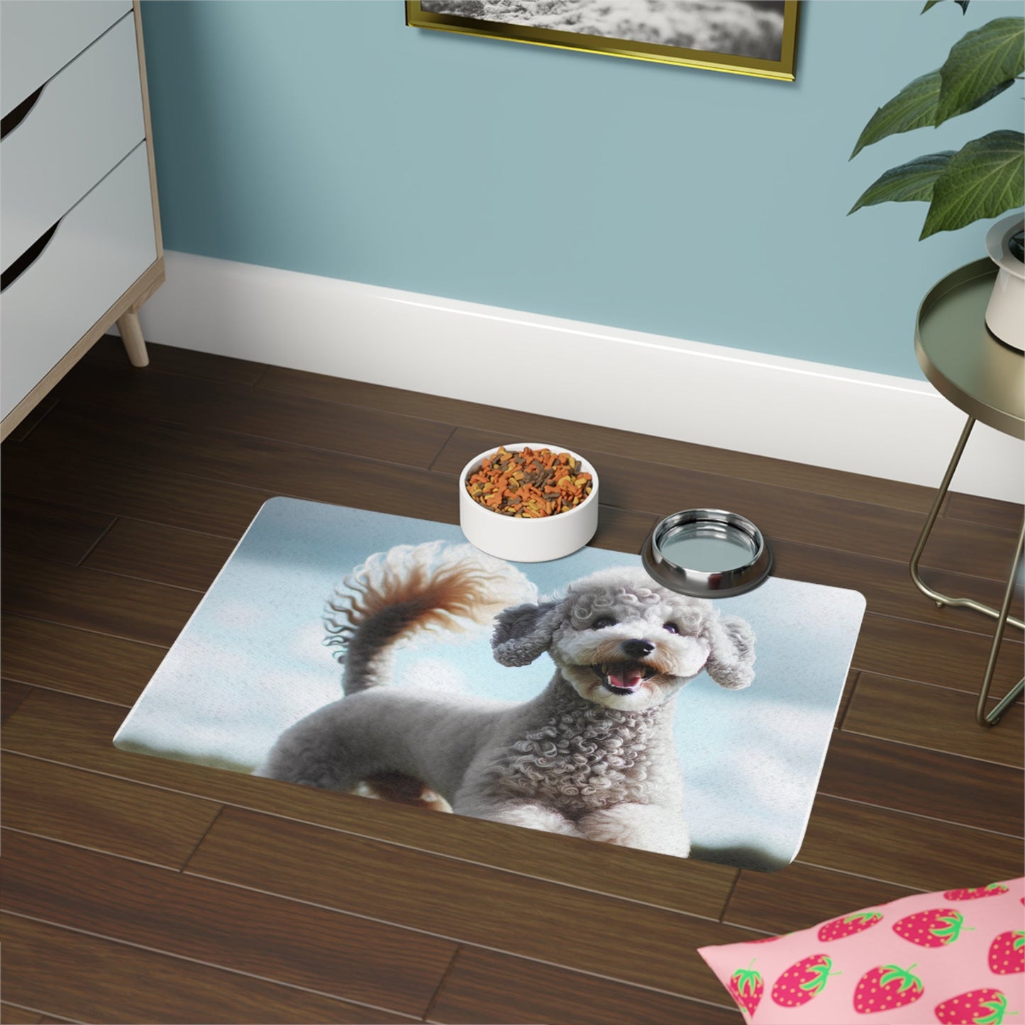 Tapis antidérapant pour animaux de compagnie – Tapis d'alimentation étanche pour chiens