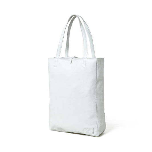 Sac cabas épaule en cuir blanc