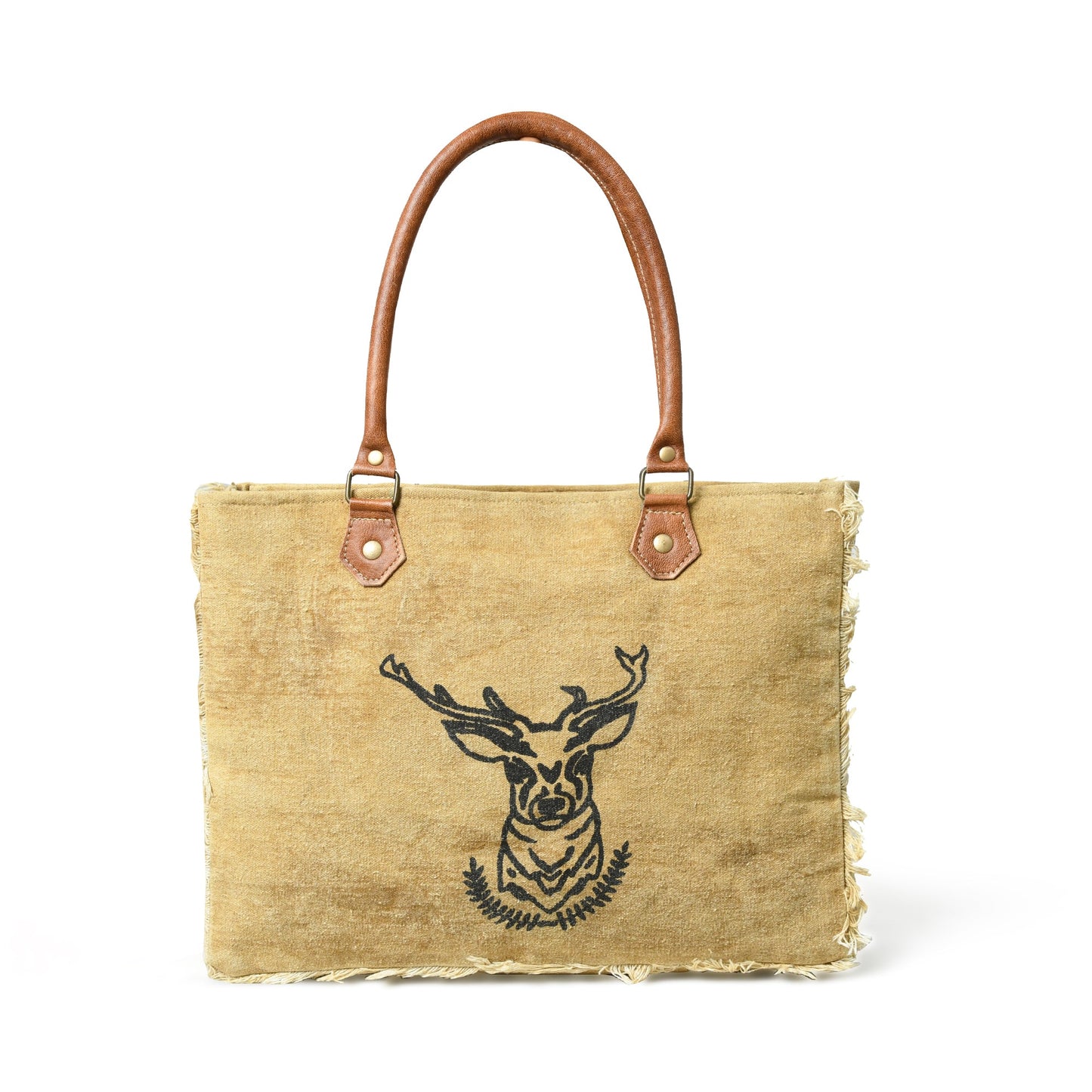 Sac fourre-tout en toile à bandoulière au charme nordique