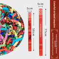 Hand-held salute-housewarming-colorful sequins-58cm-1 piece