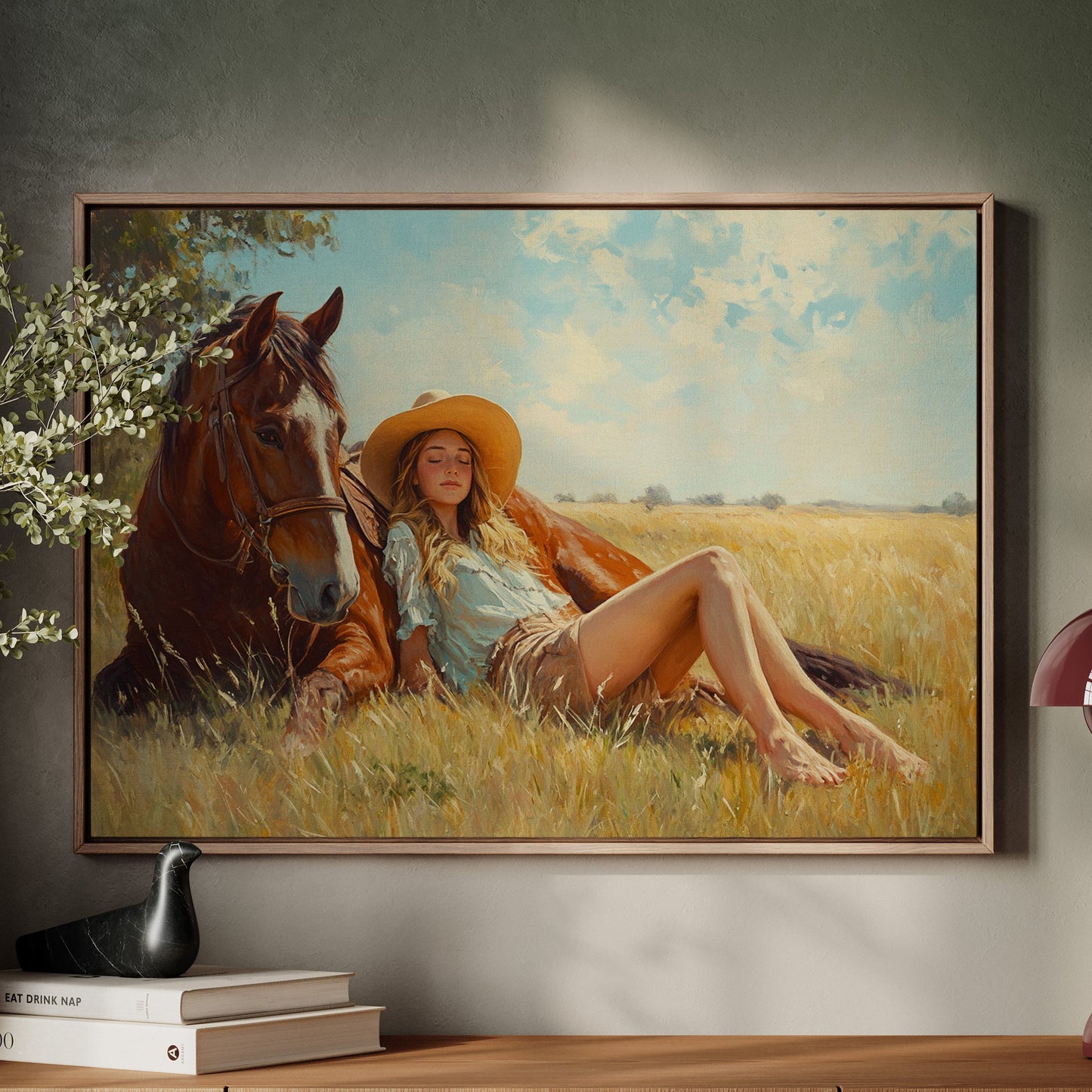 Cowgirl-Tagtraum im Sommergras