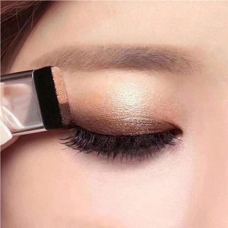 LAIKOU Double Color Glitter Eyeshadow Palette: Waterproof Shimmer Cosmetics