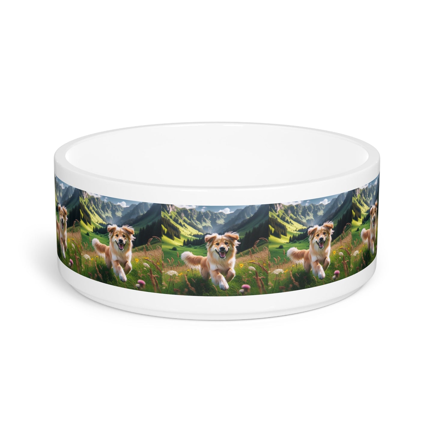 Ceramic Pet Bowl – 16 oz Dog Feeding Bowl