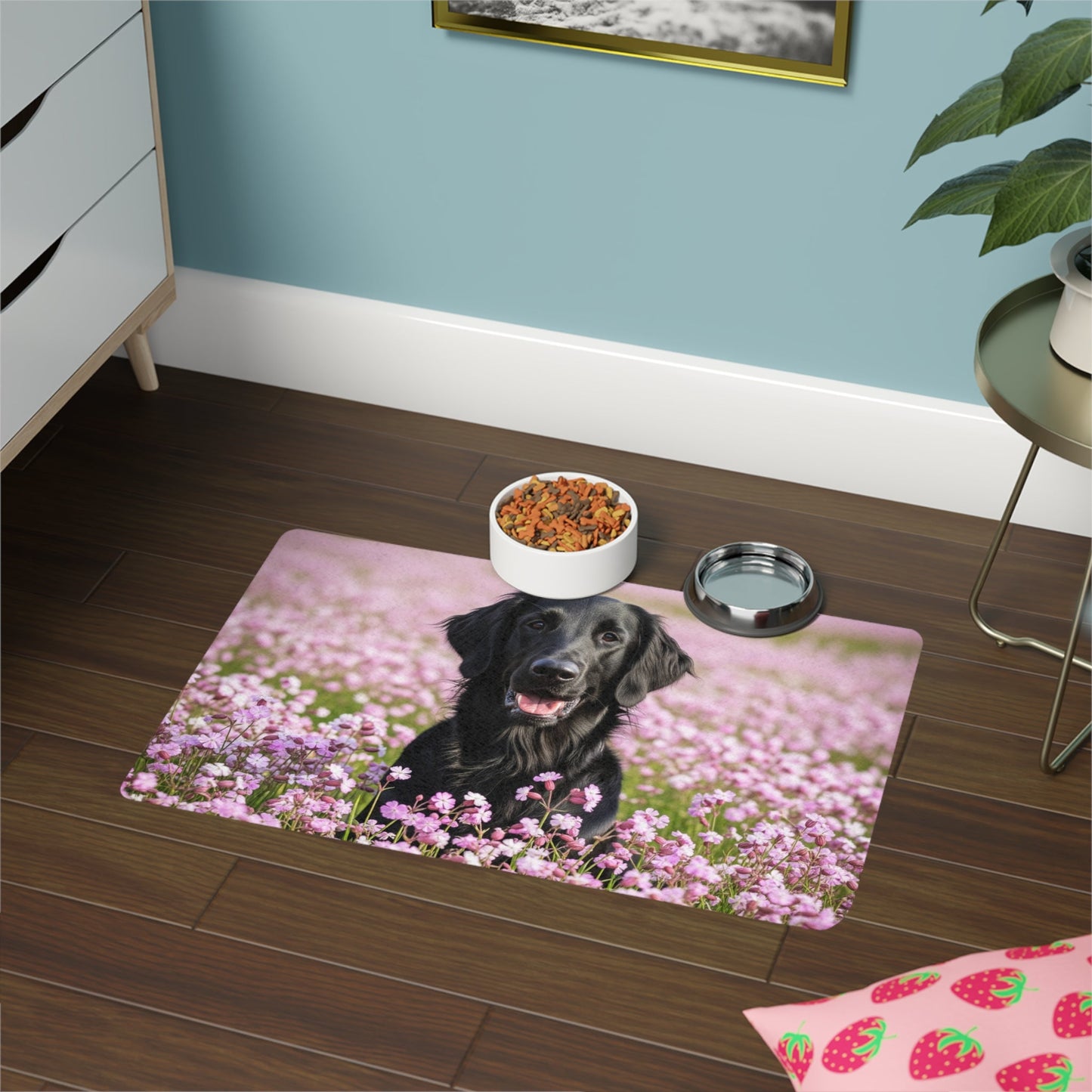 Tapis antidérapant pour animaux de compagnie – Tapis d'alimentation étanche pour chiens