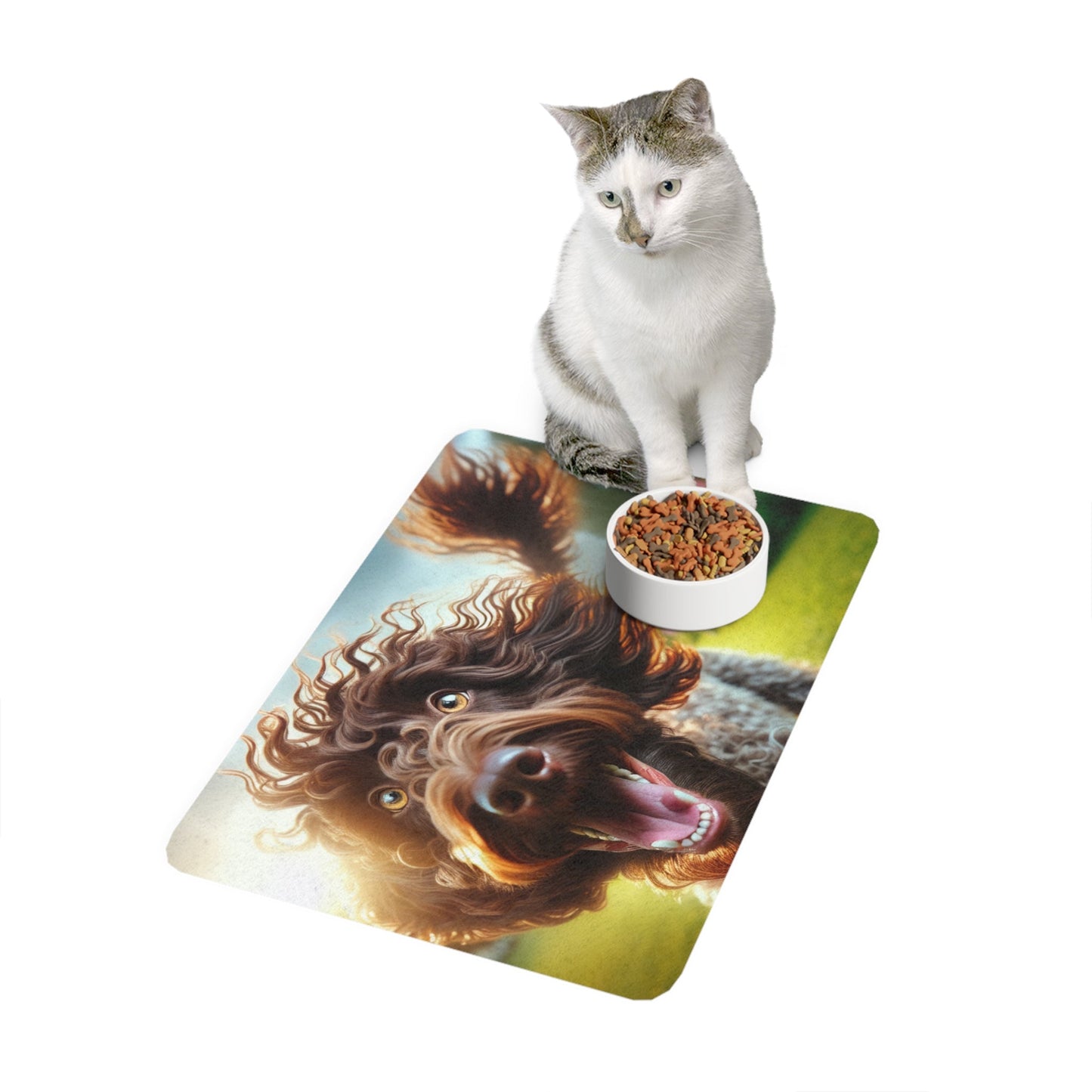 Tapis antidérapant pour animaux de compagnie – Tapis d'alimentation étanche pour chiens