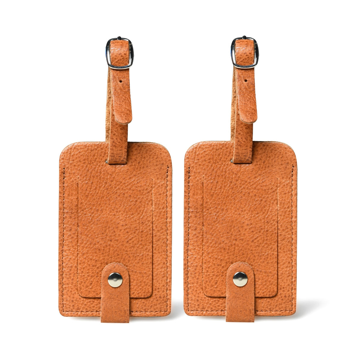 Kofferanhänger-Set aus hellbraunem Leder
