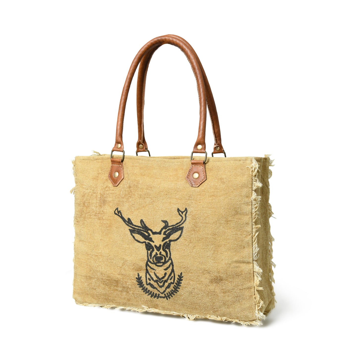 Sac fourre-tout en toile à bandoulière au charme nordique