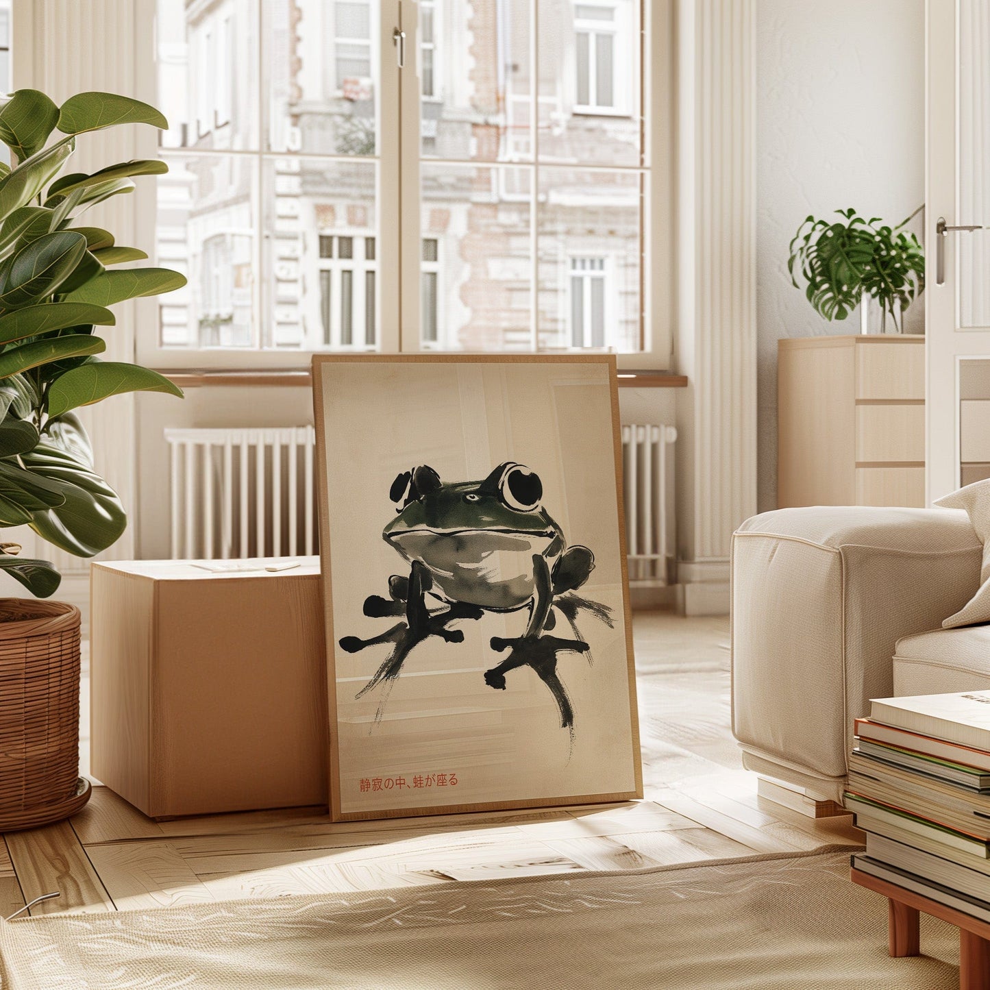 Zen-Frosch in Stille