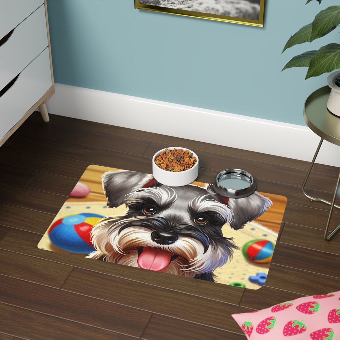 Tapis antidérapant pour animaux de compagnie – Tapis d'alimentation étanche pour chiens